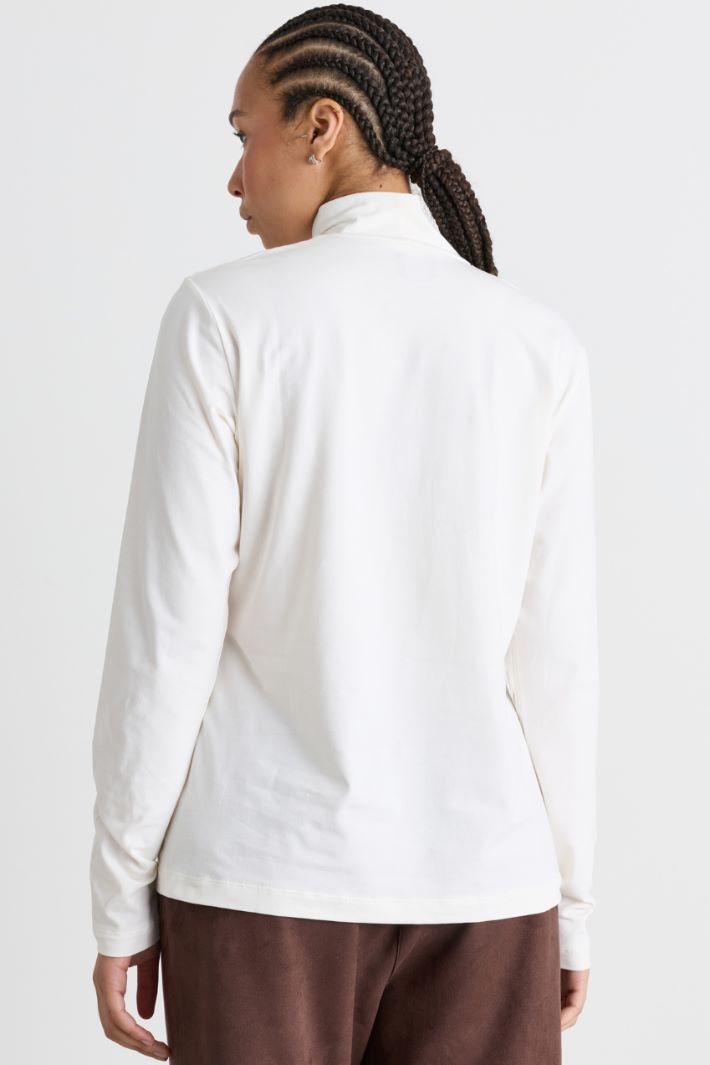 Dolcevita in jersey stretch - BIANCO - Intrend - 4