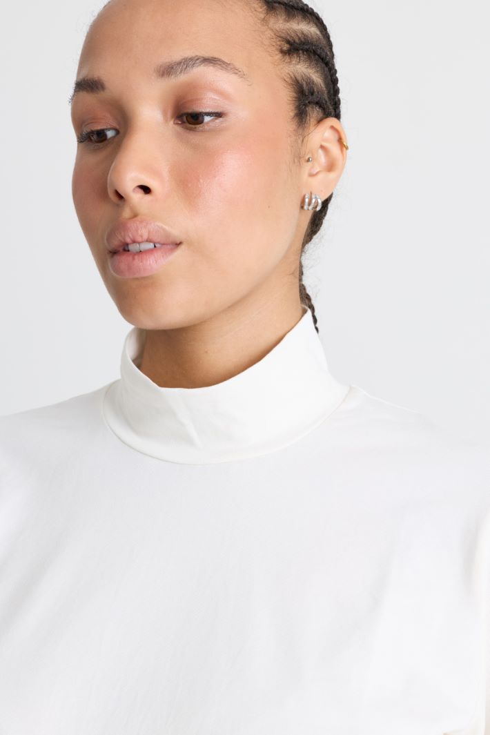 Dolcevita in jersey stretch - BIANCO - Intrend - 3