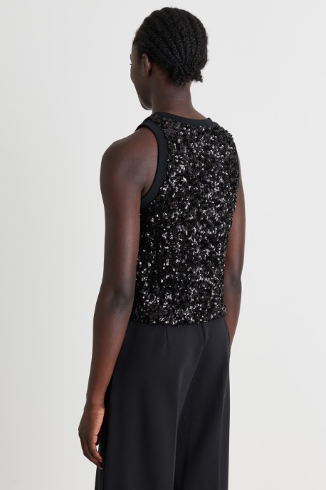 Top con paillettes