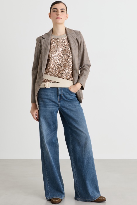 Top con paillettes - Intrend
