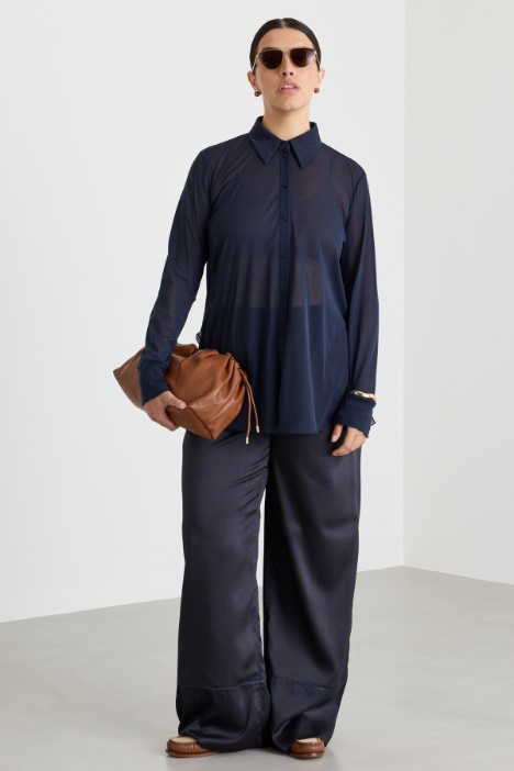 Camicia in jersey tulle - Intrend