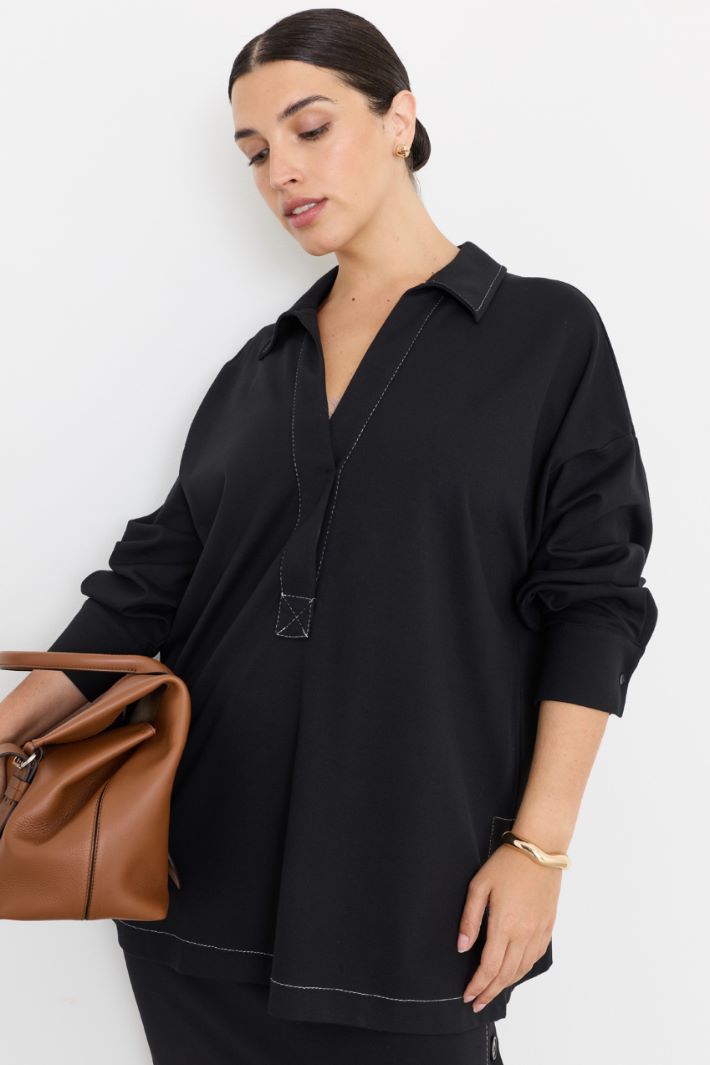 Polo in Jersey - NERO - Intrend - 2