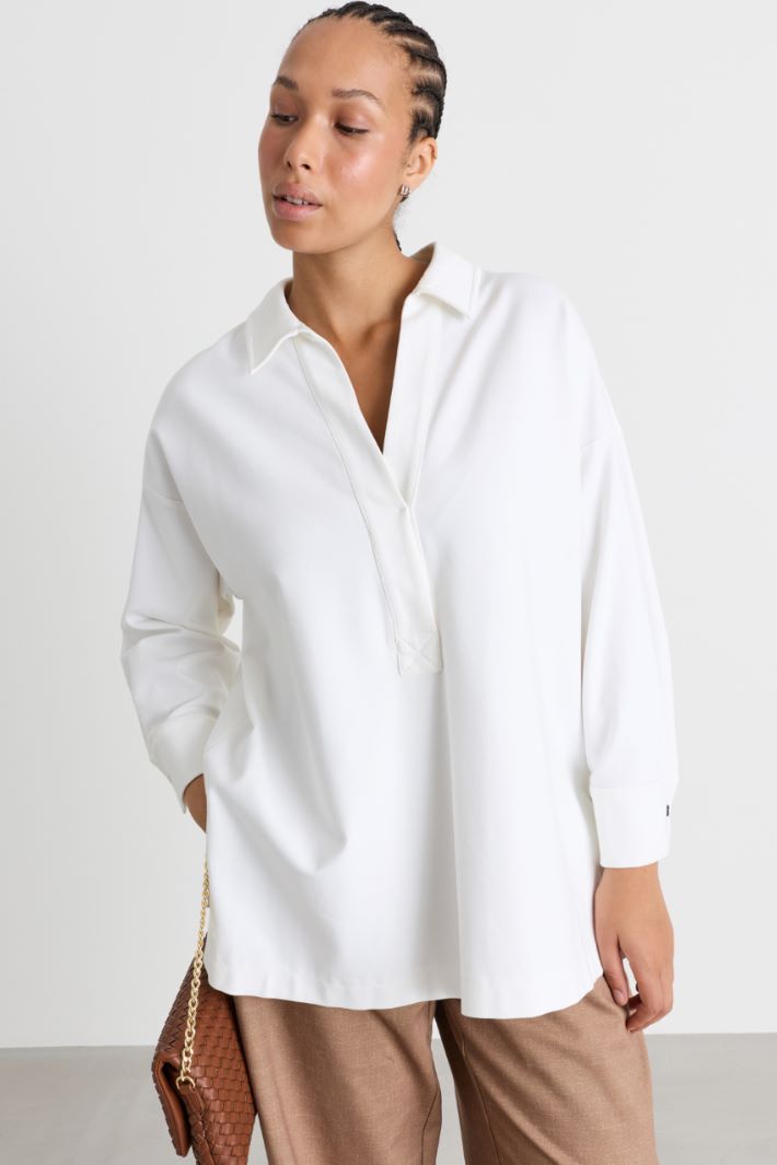 Polo in Jersey - BIANCO - Intrend - 2