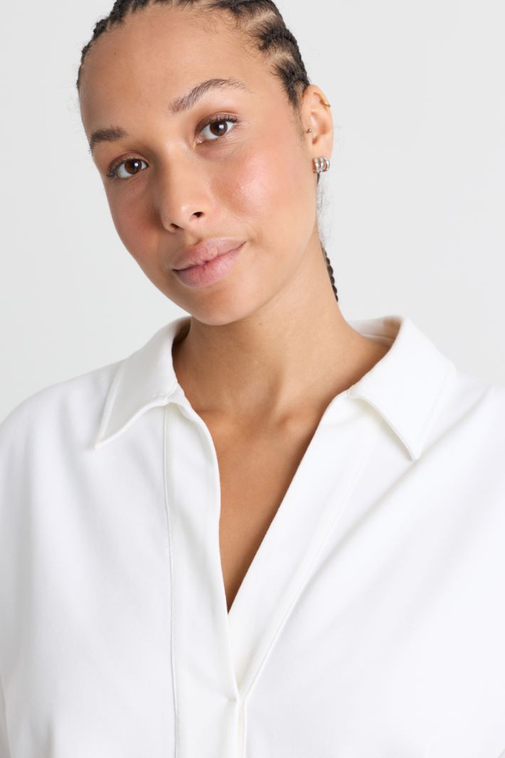 Polo in Jersey - BIANCO - Intrend - 3