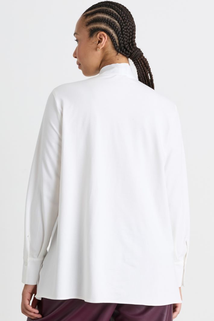 Blusa in jersey - BIANCO - Intrend - 4