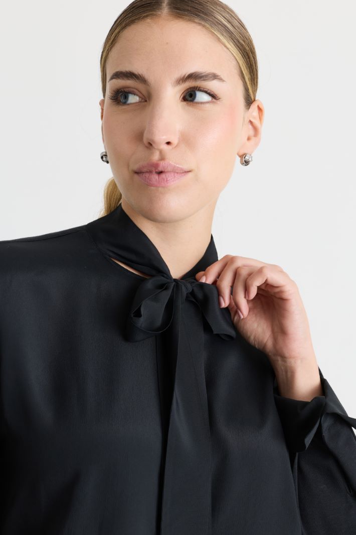 Blusa in jersey - NERO - Intrend - 3