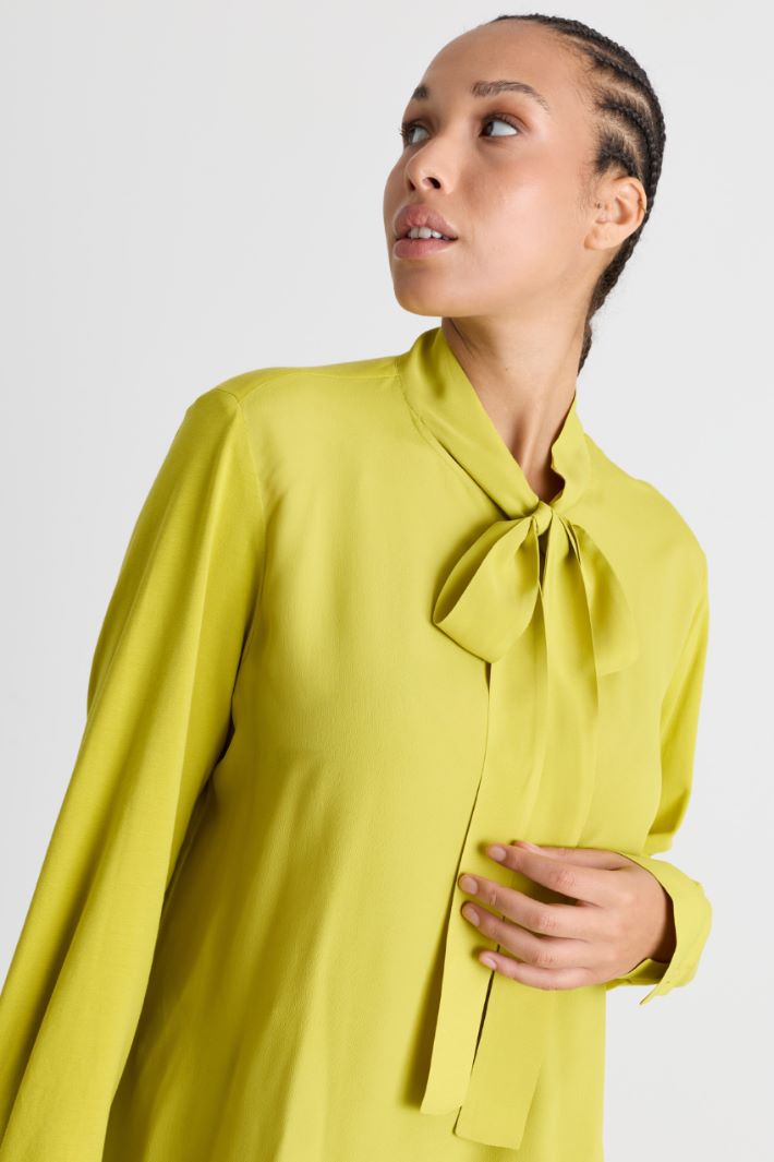 Blusa in jersey - VERDE - Intrend - 3