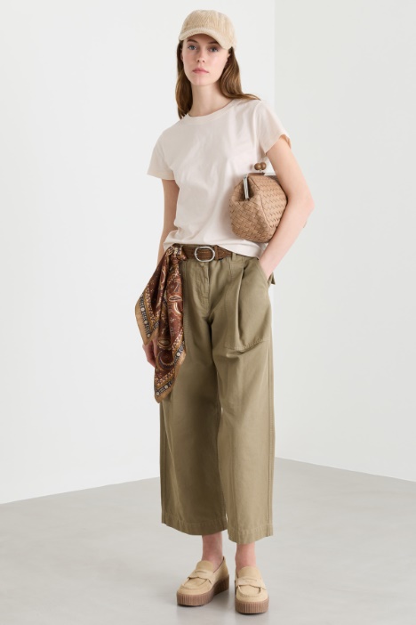T-shirt con scollo tondo - Intrend