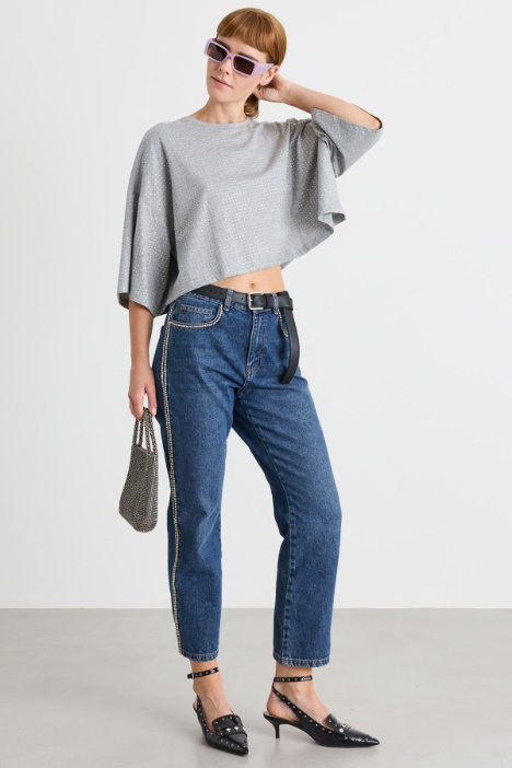 T-shirt con strass - Intrend