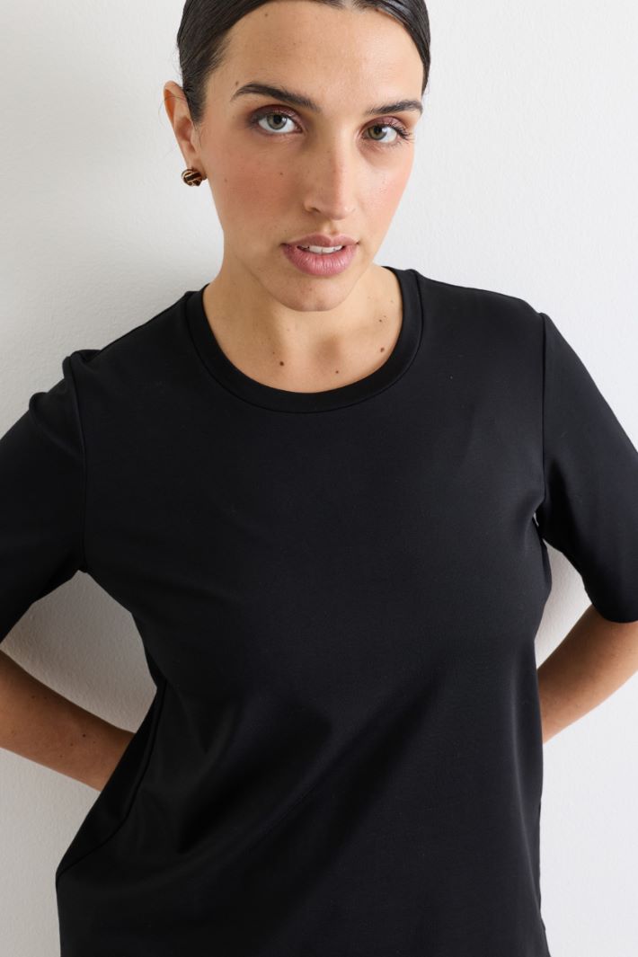 T-shirt in jersey - NERO - Intrend - 3