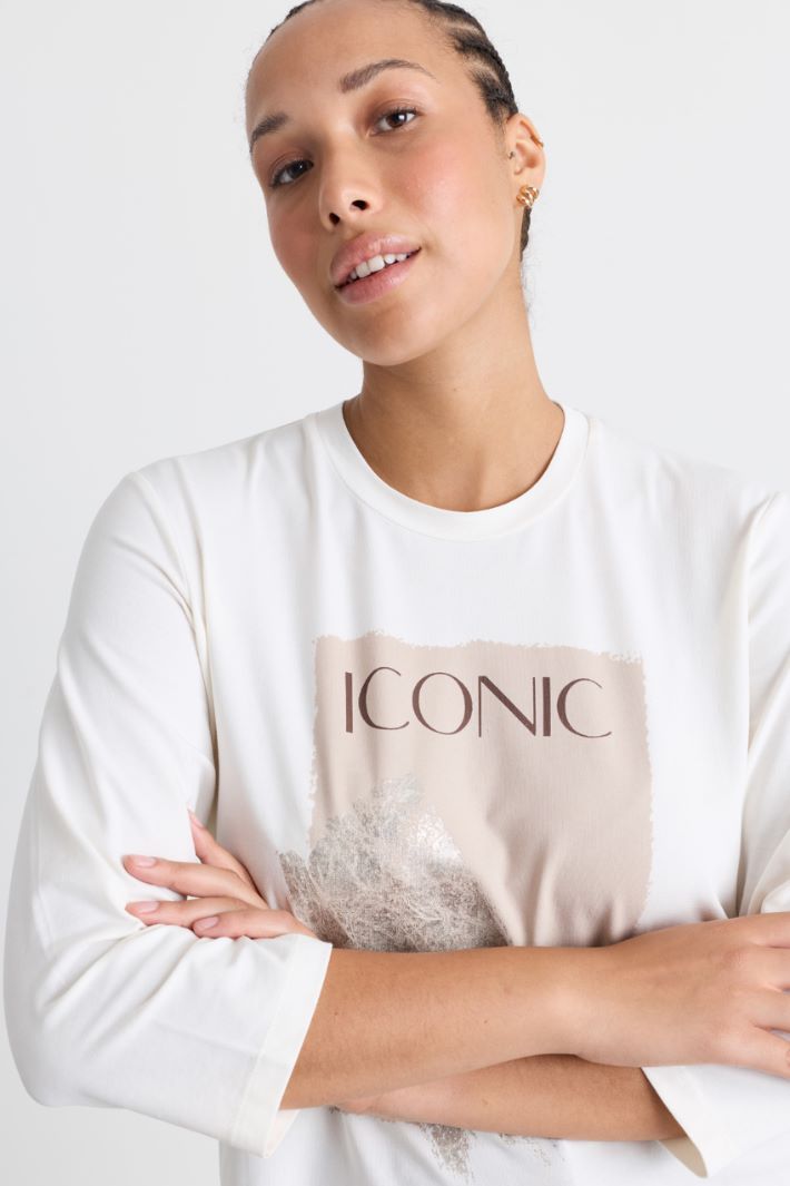 T-shirt con maniche a tre quarti - BIANCO - Intrend - 3