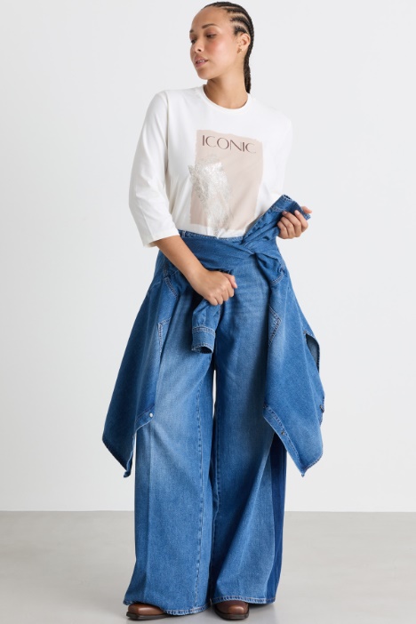 T-shirt con maniche a tre quarti - Intrend