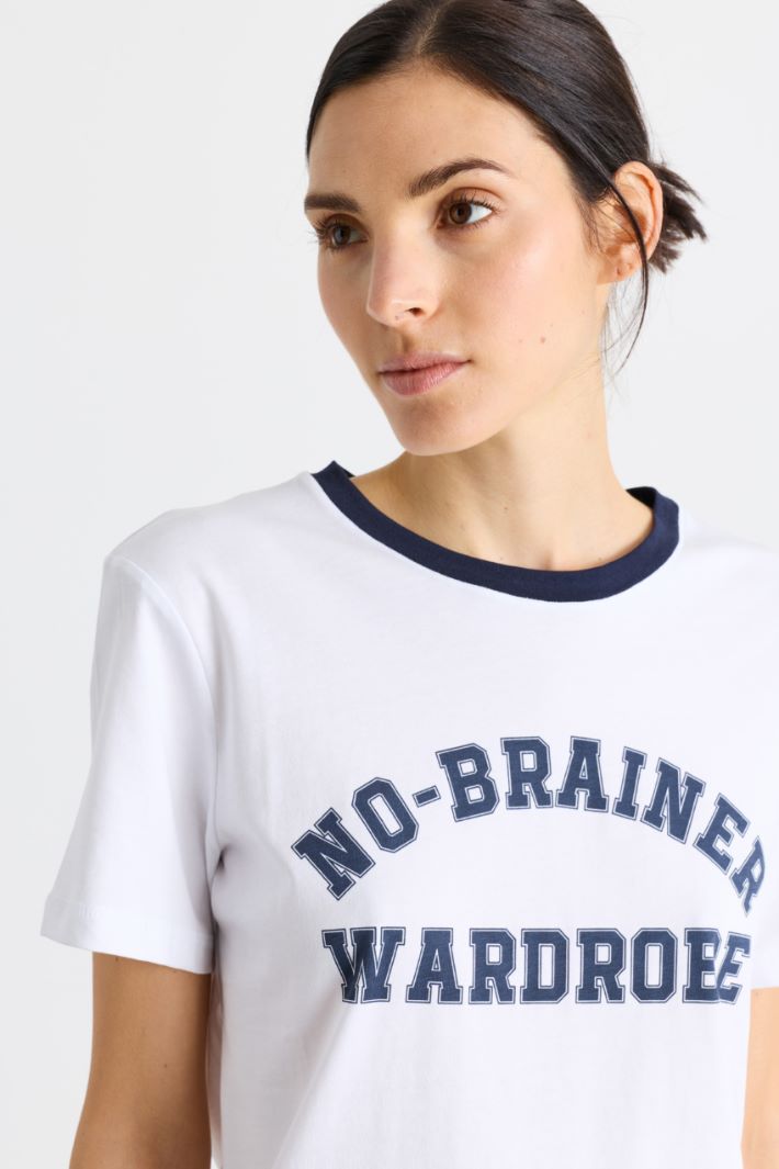 T-shirt stampata - BIANCO BLU - Intrend - 3