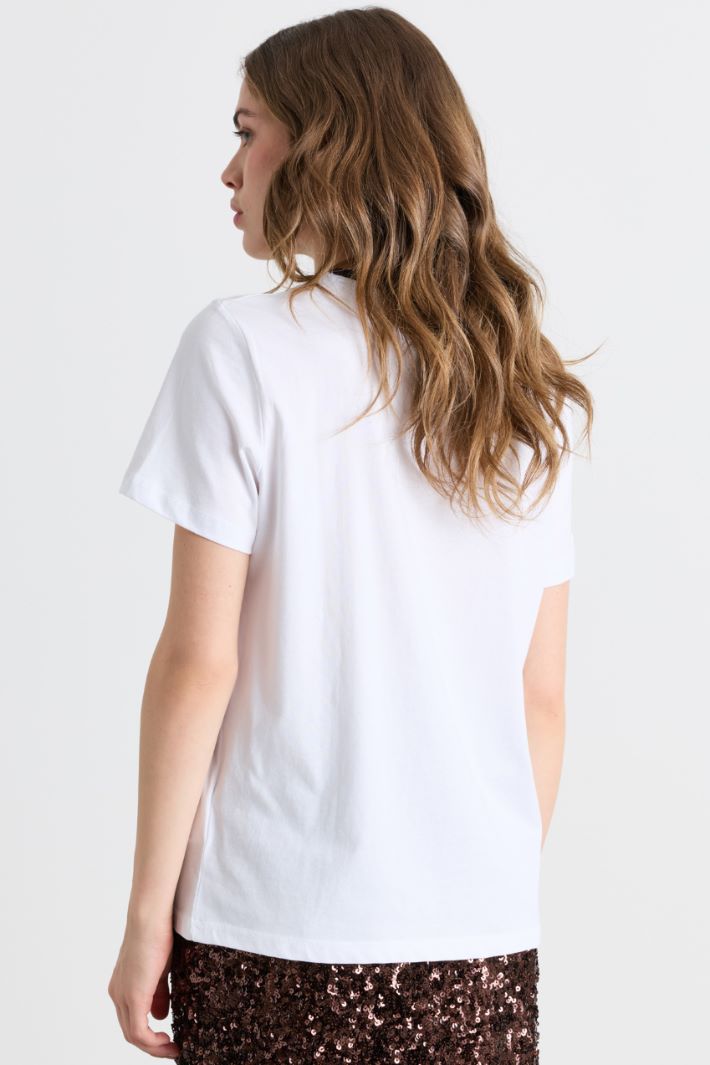 T-shirt stampata - BIANCO ROSA - Intrend - 4