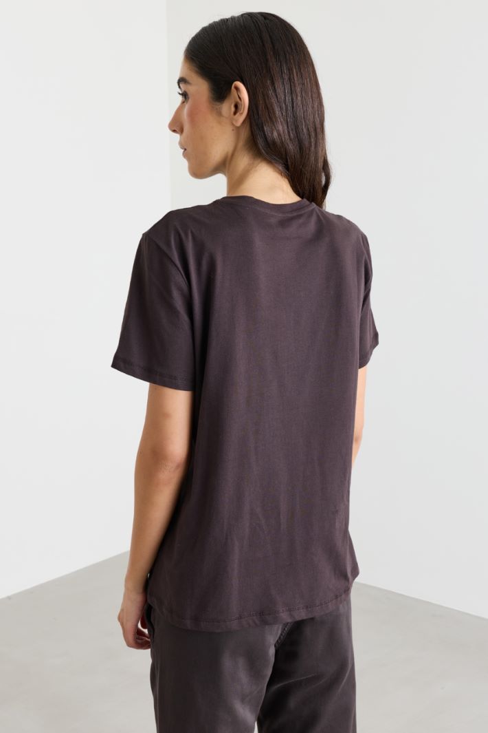 T-shirt stampata - MARRONE  - Intrend - 4
