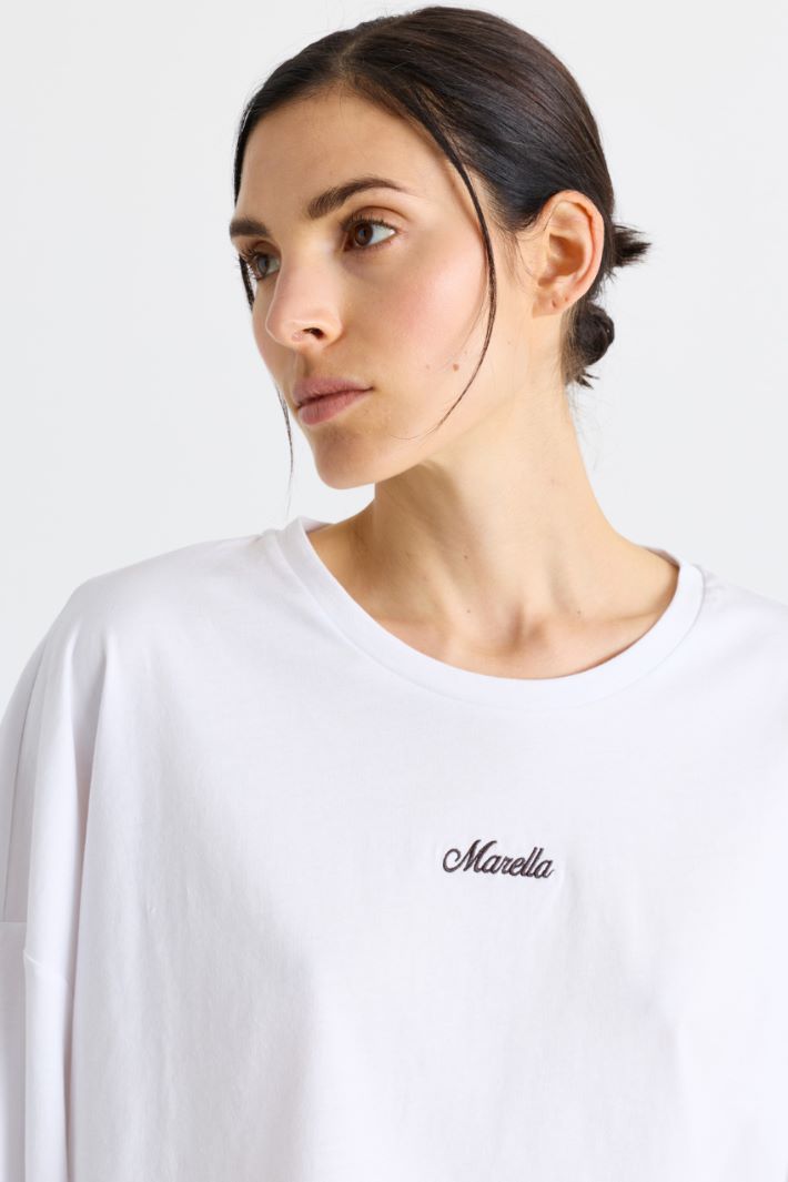 T-shirt con ricamo - BIANCO - Intrend - 3
