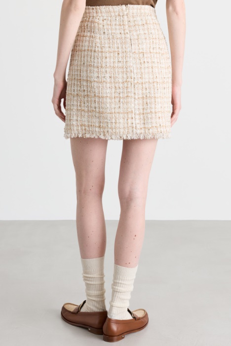 Minigonna in tweed