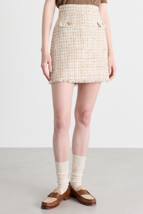 Minigonna in tweed