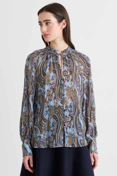 Blusa morbida in georgette - Intrend