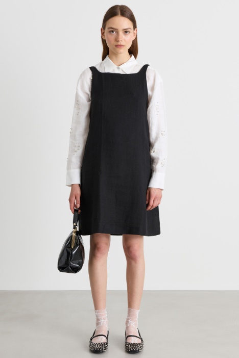 Camicia ampia con perle e borchie - Intrend