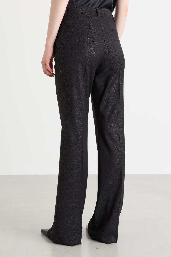 Stardust Flared Trousers - BLACK - Intrend - 4