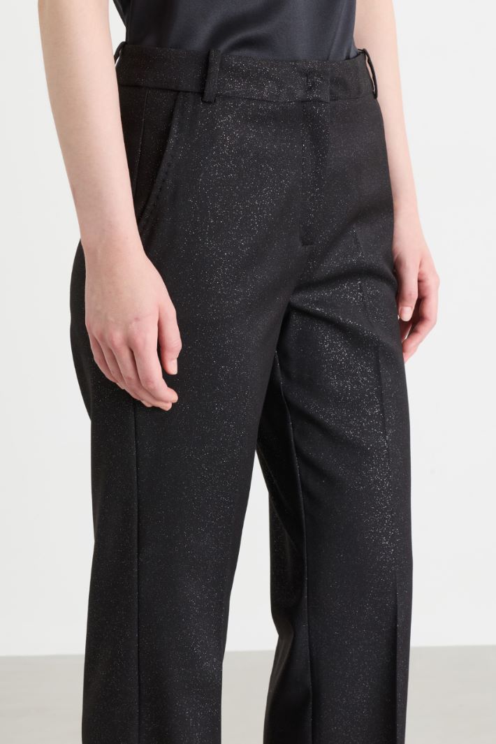 Stardust Flared Trousers - BLACK - Intrend - 3