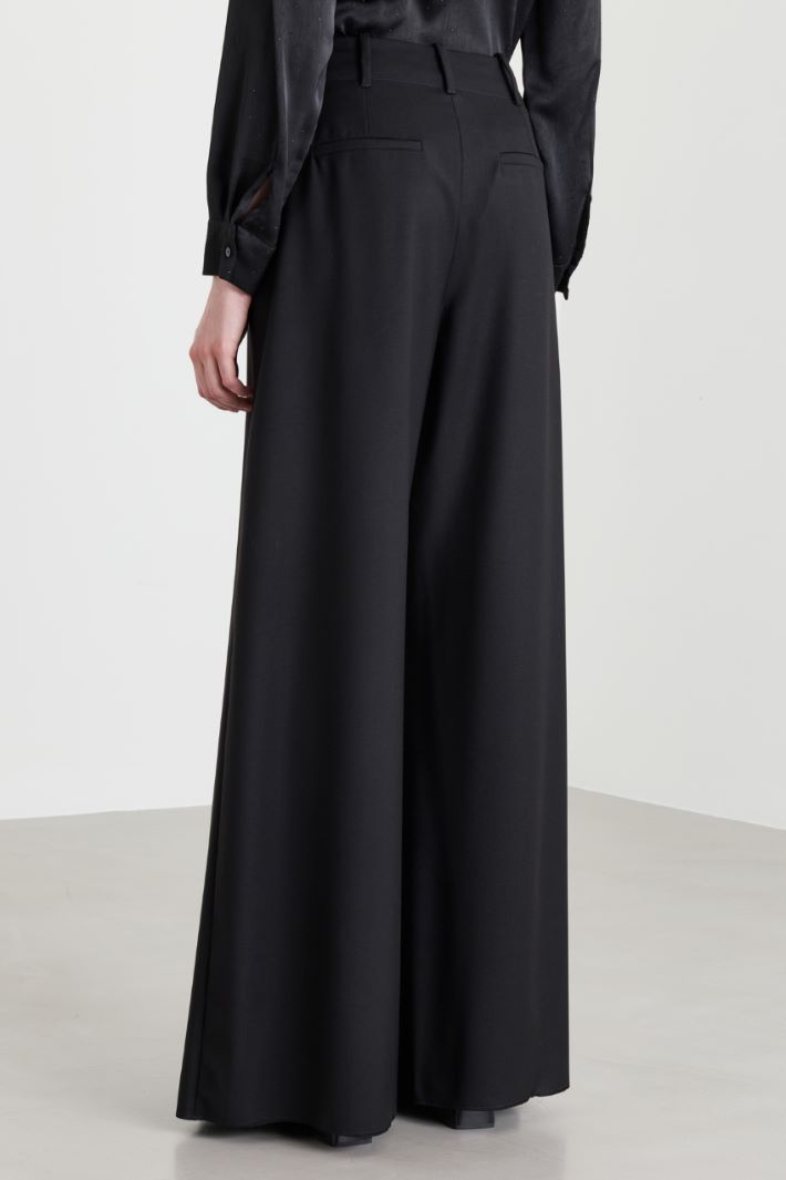 Levantine palazzo trousers - BLACK - Intrend - 4