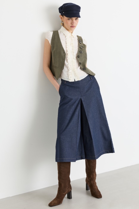 Gonna pantalone con piega - Intrend