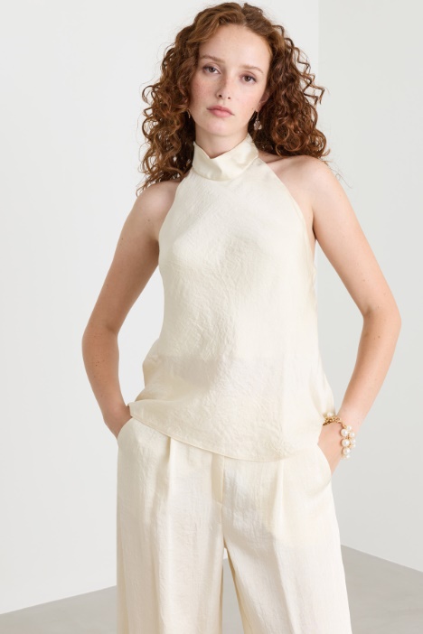 Top in twill crinckle - Intrend