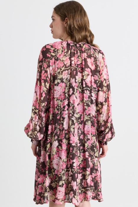 Abito in georgette a fiori