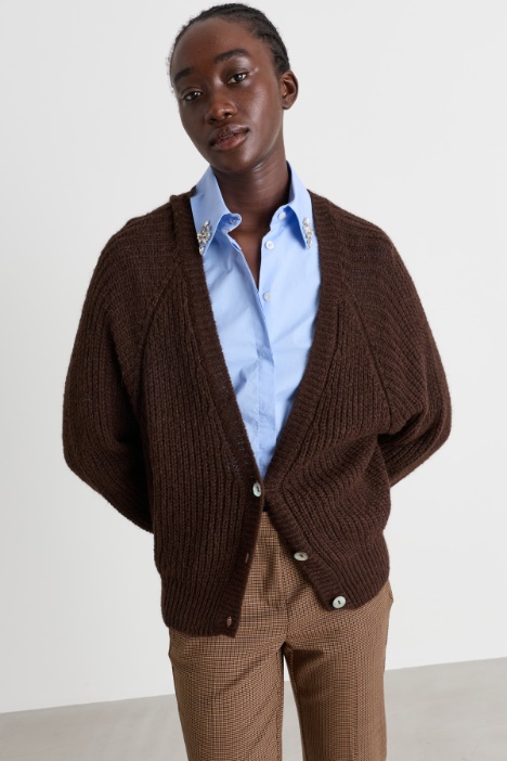 Cardigan con ampio scollo - Intrend