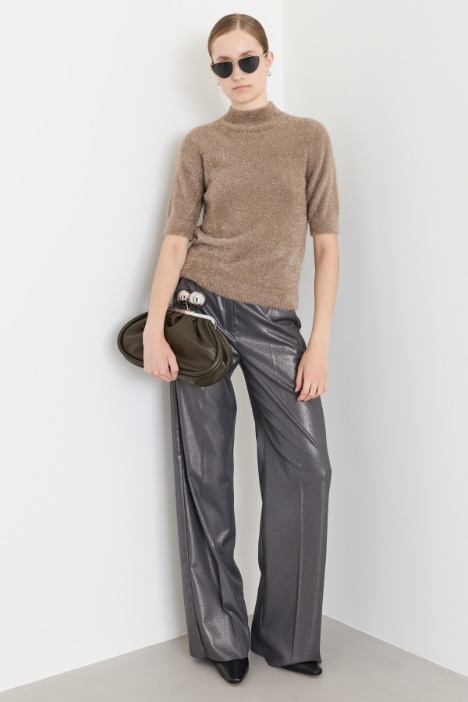 Kurzarm-Rollkragenpullover - Intrend