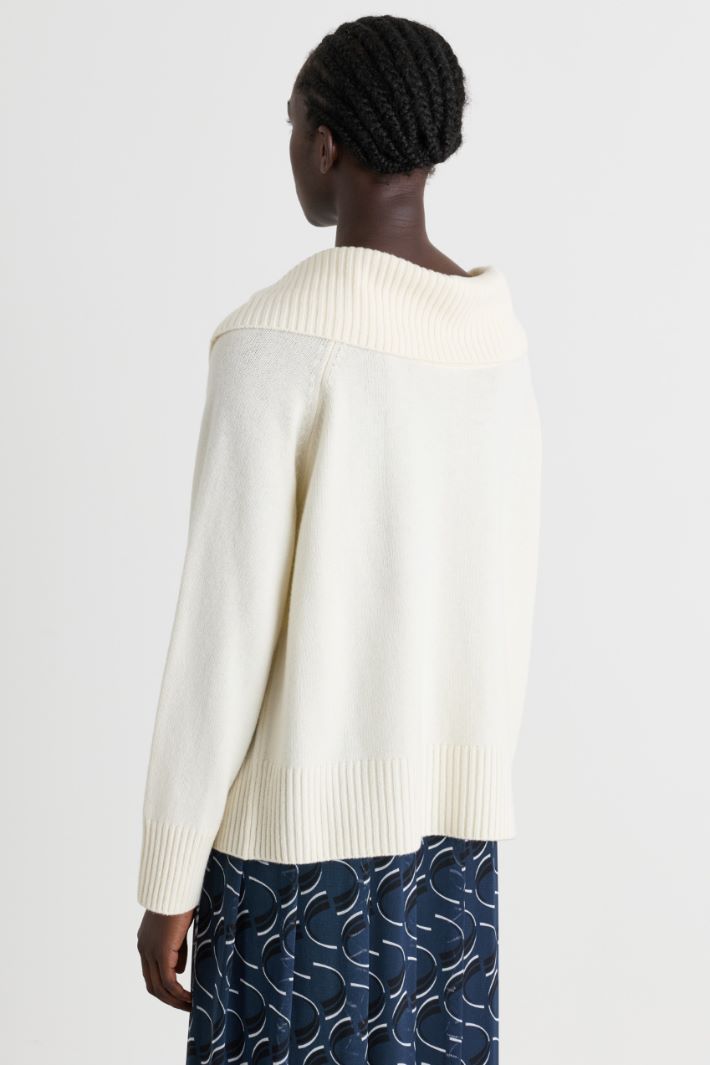 Maglia off-shoulder - BIANCO - Intrend - 4