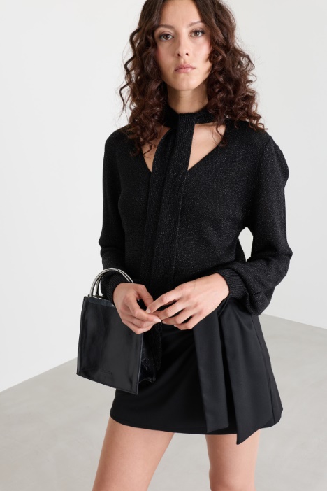 Foulard-neck jumper - Intrend