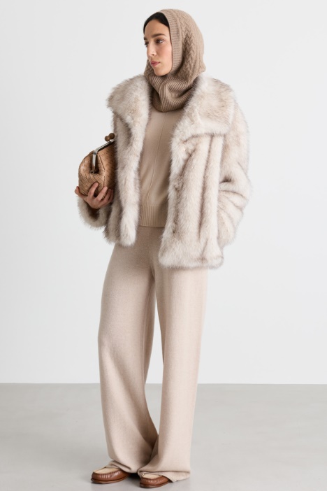Abrigo oversize de tejido suave y cálido - Intrend