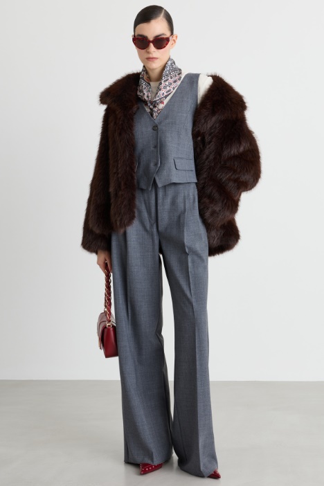 Abrigo oversize de tejido suave y cálido - Intrend