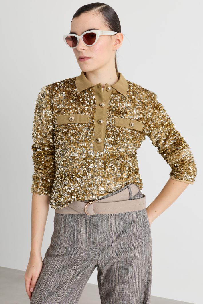 Nubuck double-wrap belt - BEIGE - Intrend - 3