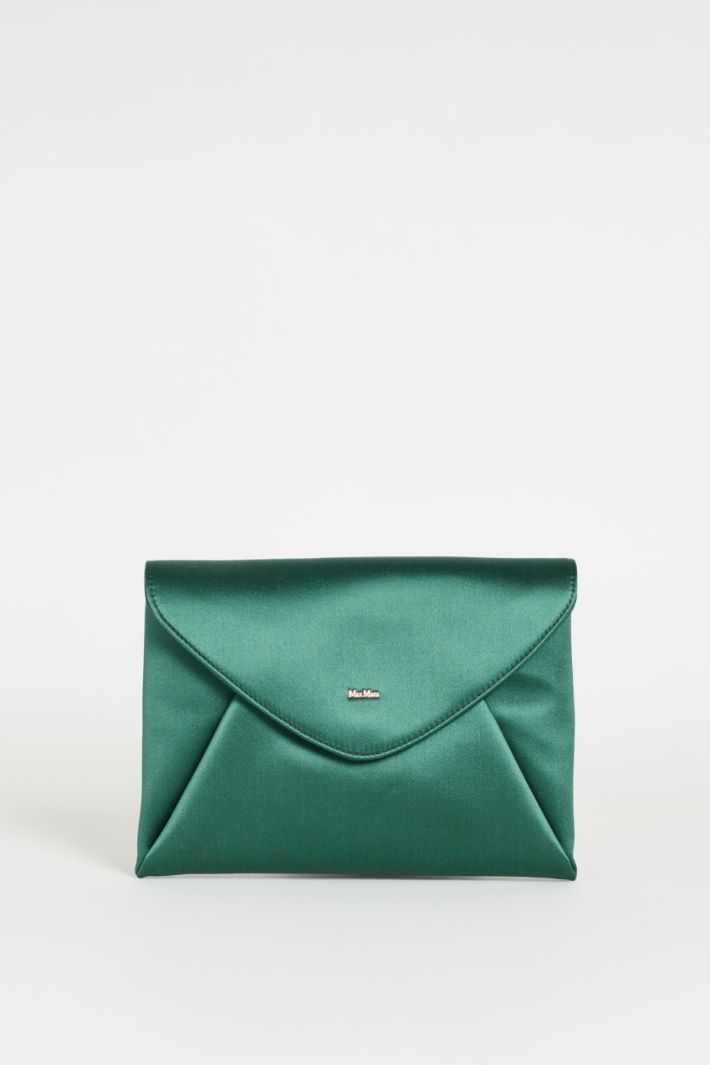 Satin envelope clutch - GREEN - Intrend