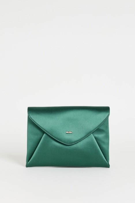 Kuvert-Clutch aus Satin - Intrend