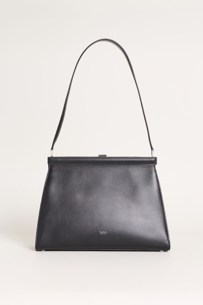 Borsa in pelle semilucida - NERO - Intrend