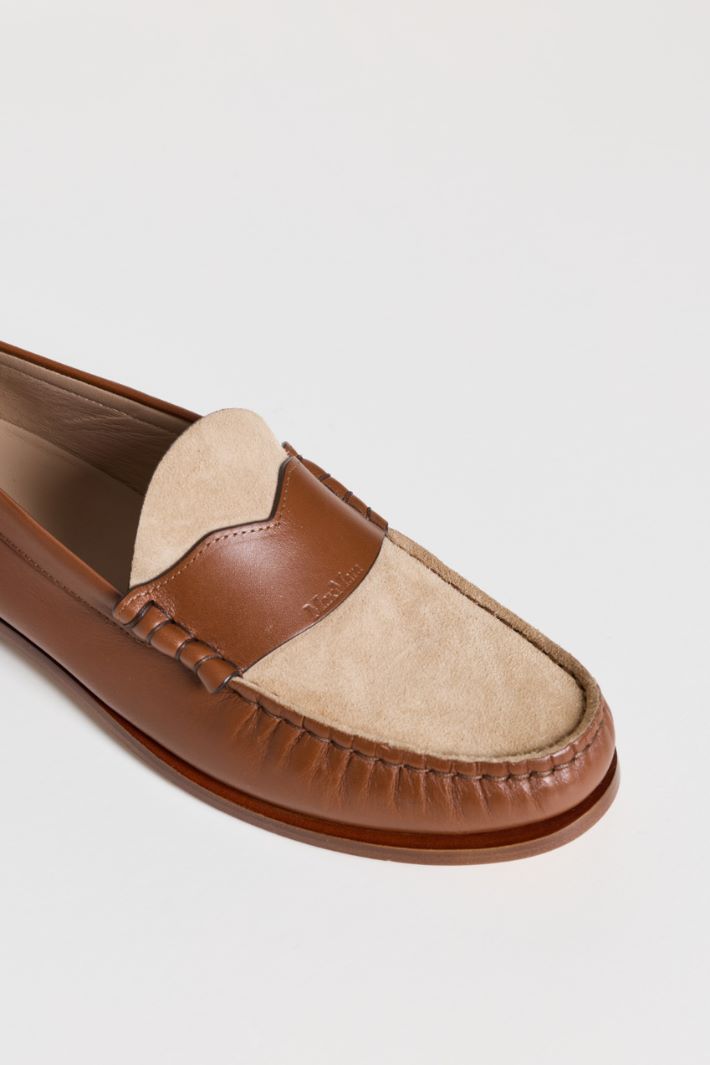 Supple leather loafers - BROWN - Intrend - 4