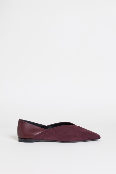 Suede Crossover Mules - Intrend