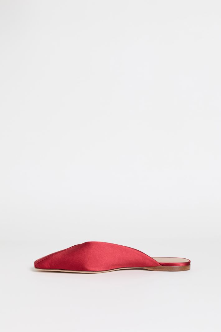 Satin mules - RED - Intrend - 3
