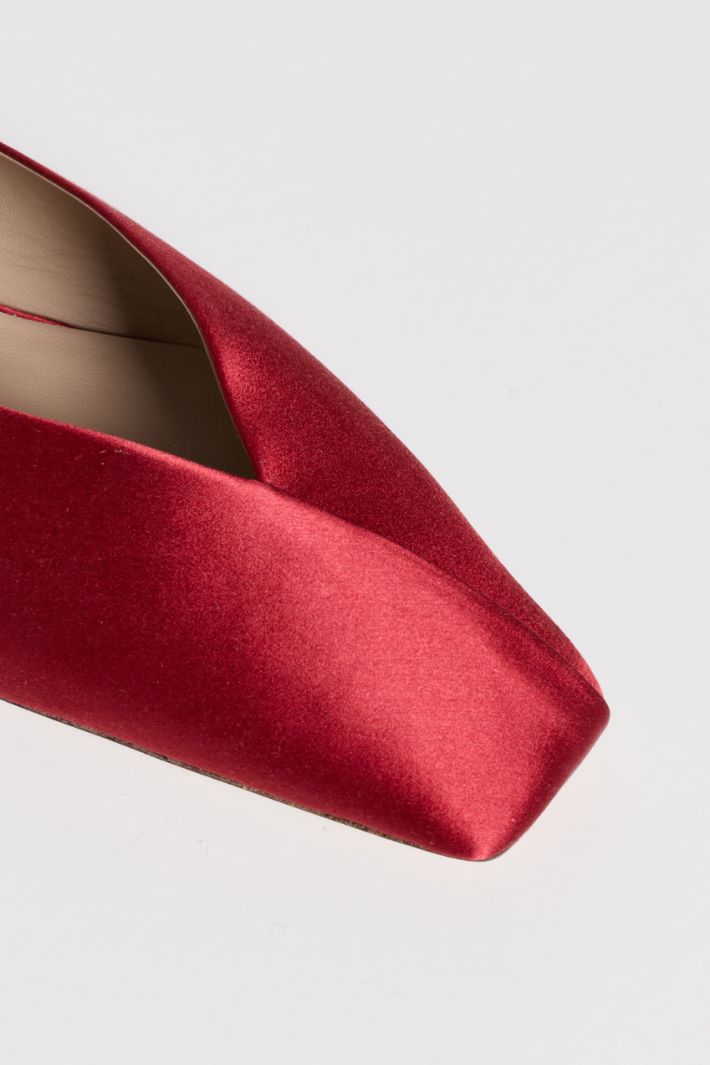 Satin mules - RED - Intrend - 4
