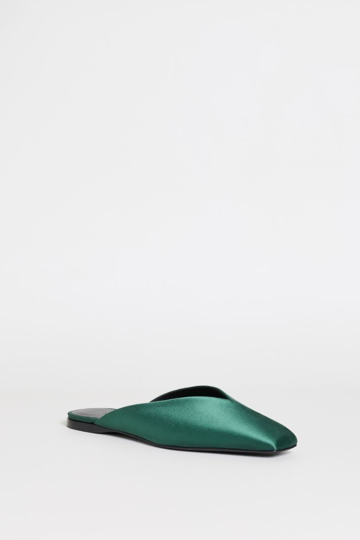 Satin mules - GREEN - Intrend - 2