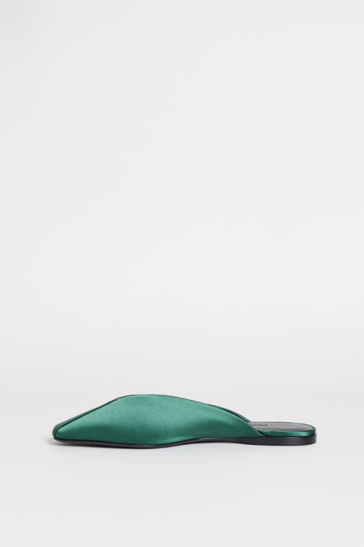 Satin mules - GREEN - Intrend - 3