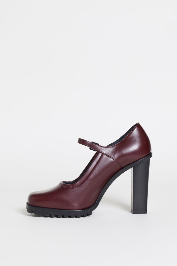 High Block-Heel Shoes - BORDEAUX - Intrend - 3