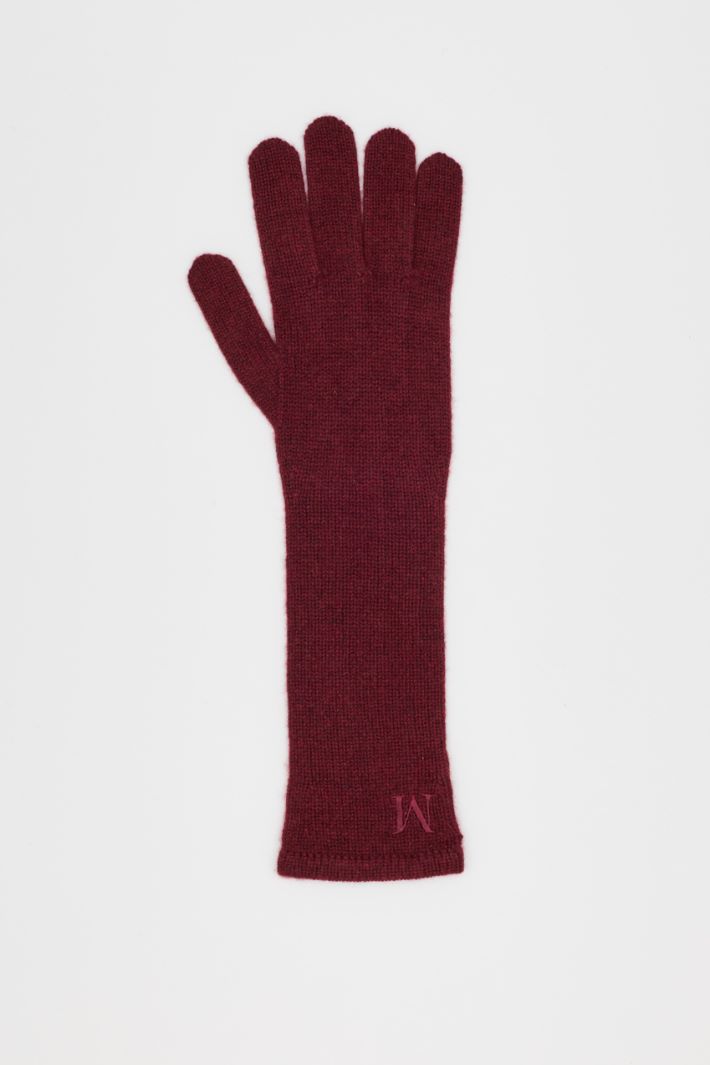 Cashmere gloves - BORDEAUX - Intrend - 2