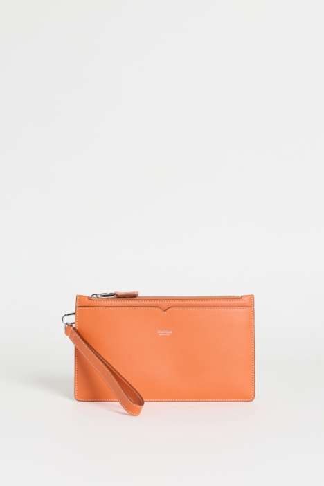 Leather Pouch with Wrist Strap - Intrend