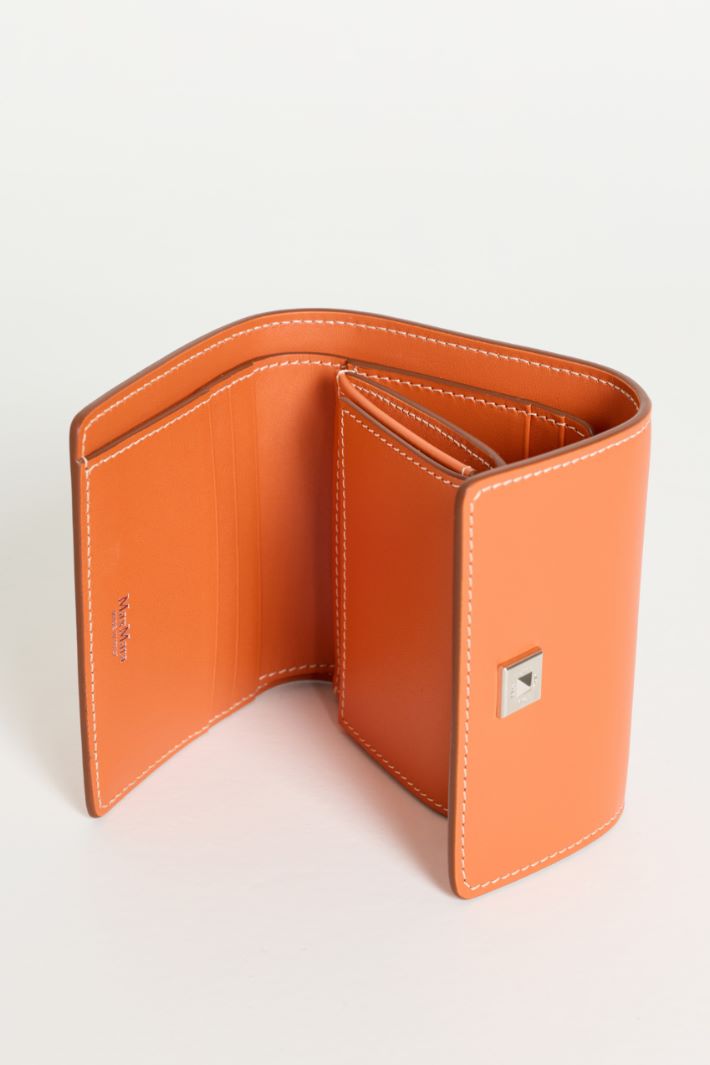 Leather Wallet - ORANGE - Intrend - 2